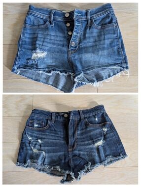 Set Of 2 Hollister High Rise Denim Shorts